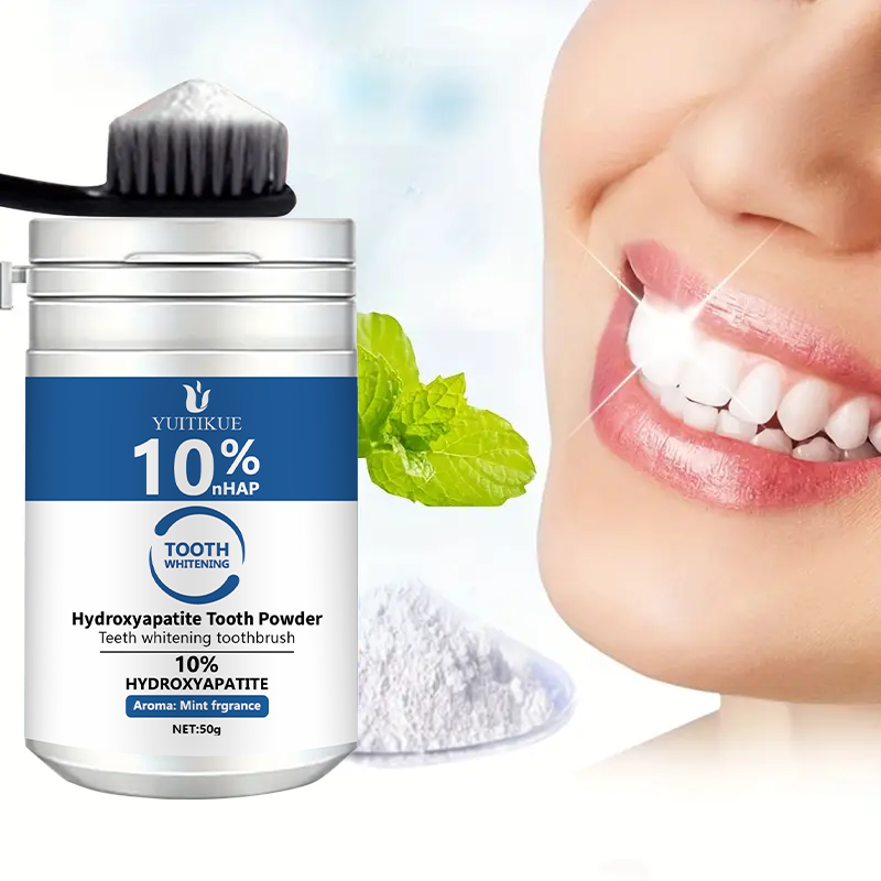 Teeth Whitening Price - YUTIKUE 10% nHAP歯磨き粉 50g - ハイドロキシアパタイトによる歯のホワイトニング、ディープクリーニング＆フレッシュブレス、7日間で明るい笑顔へ