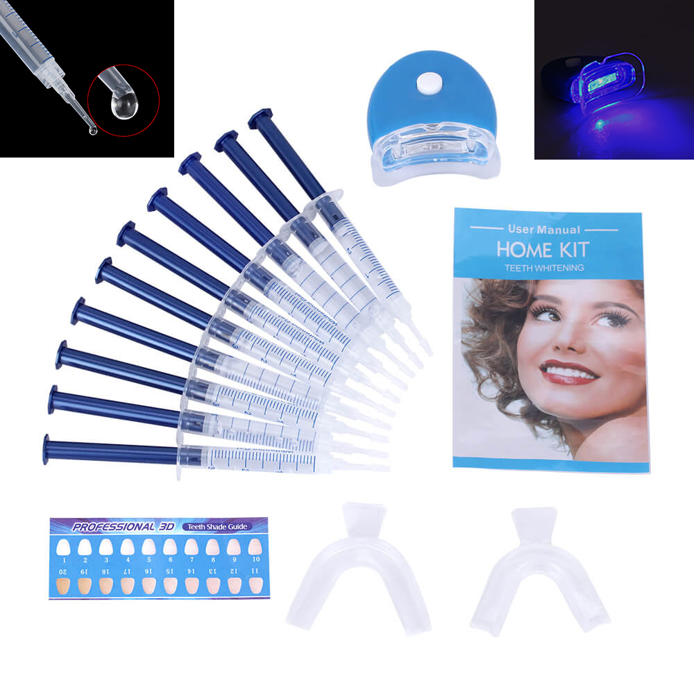 Teeth Whitening Price - 1 セット歯のホワイトニング 44% 過酸化物歯科漂白システム口腔ケアジェルキット歯のホワイトナー新しい歯科白機器 LED ライト