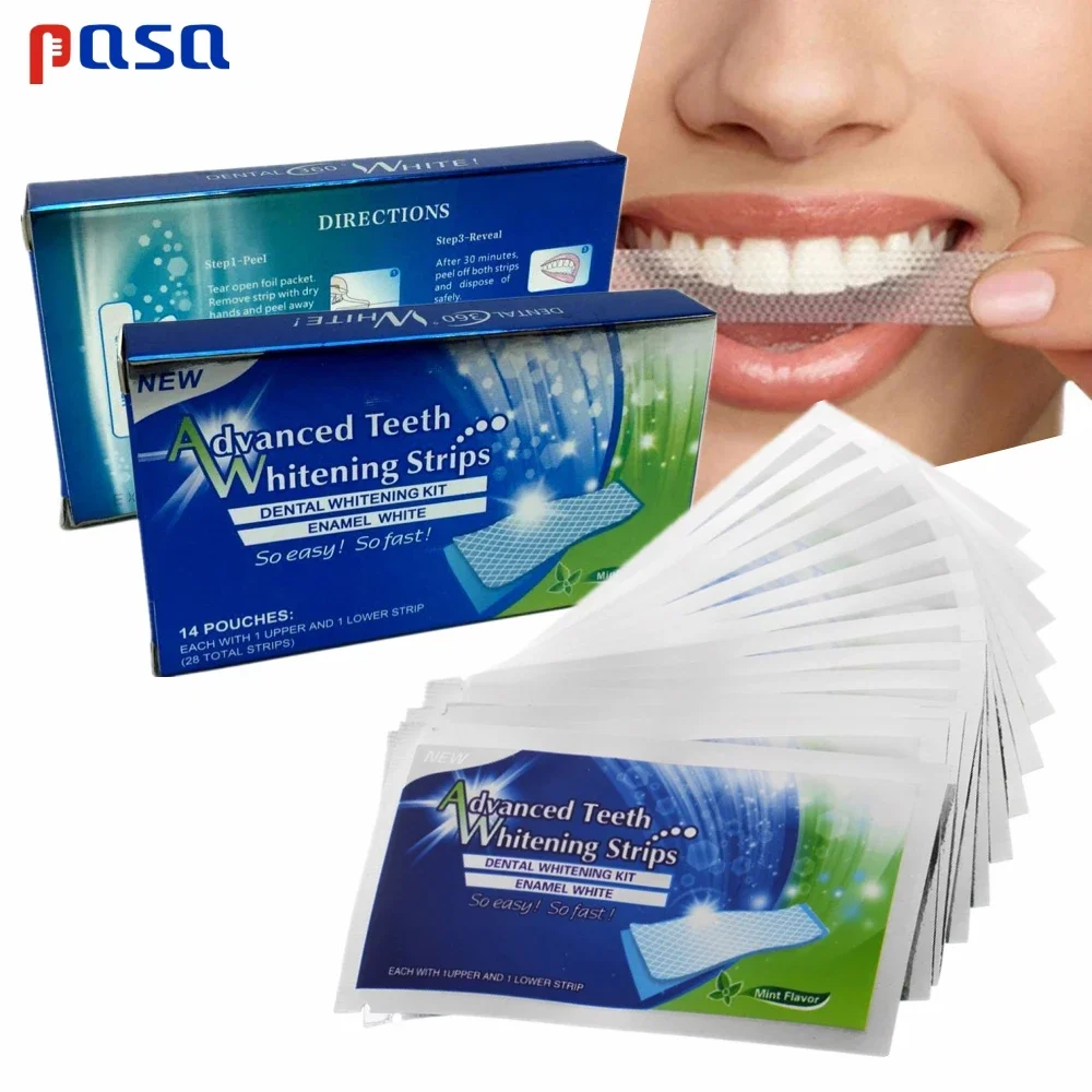 Teeth Whitening Effects - 14/28 個 3D 歯ホワイトニングストリップ聖霊降臨祭プロフェッショナル効果歯ソフト毛炭歯ブラシ口腔衛生ケアストリップ