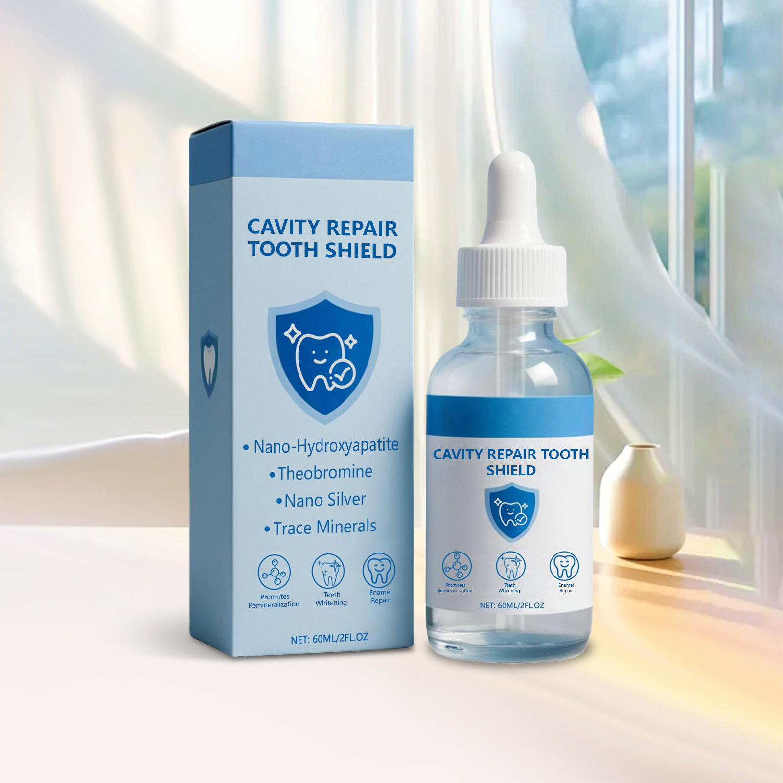 空洞修復歯血清 歯の汚れを軽減 歯の表面の洗浄 歯の空洞を防 - Teeth Whitening Serum のレビューと価格