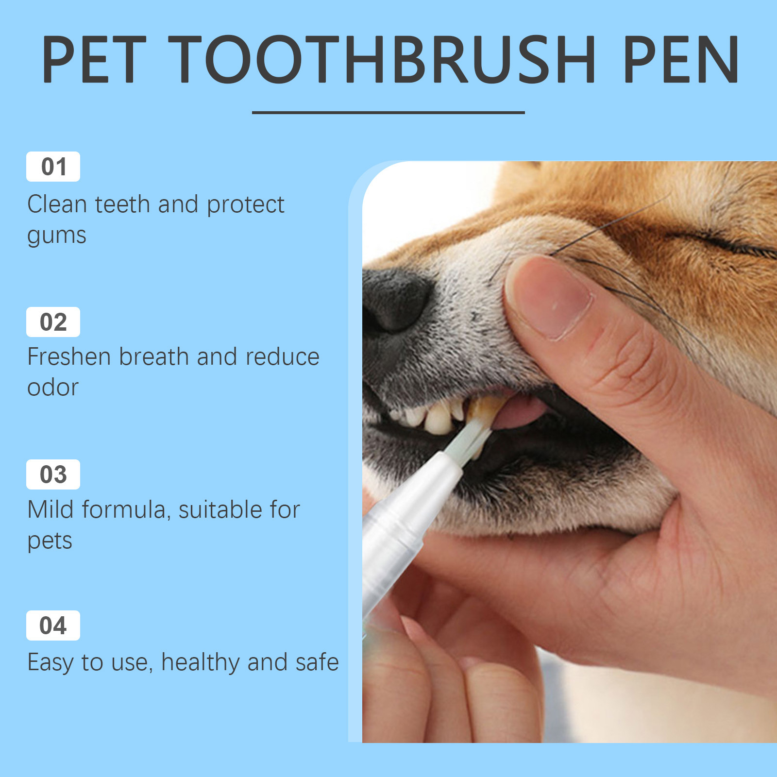 犬猫用口腔洗浄ジェルペン 長続きする爽やかな息 歯の汚れ除去 - Teeth Whitening Pens のレビューと価格