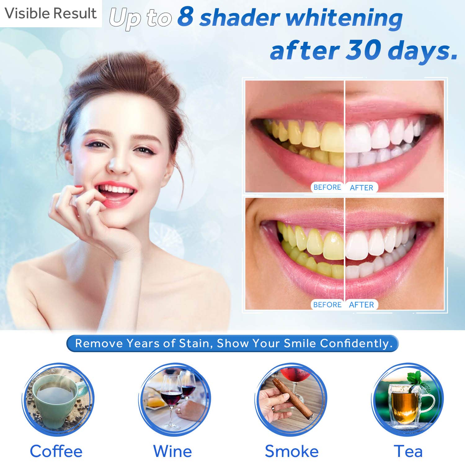 歯のホワイトニングジェル詰め替えシリンジ歯の漂白ジェルインビ - Teeth Whitening Price のレビューと価格