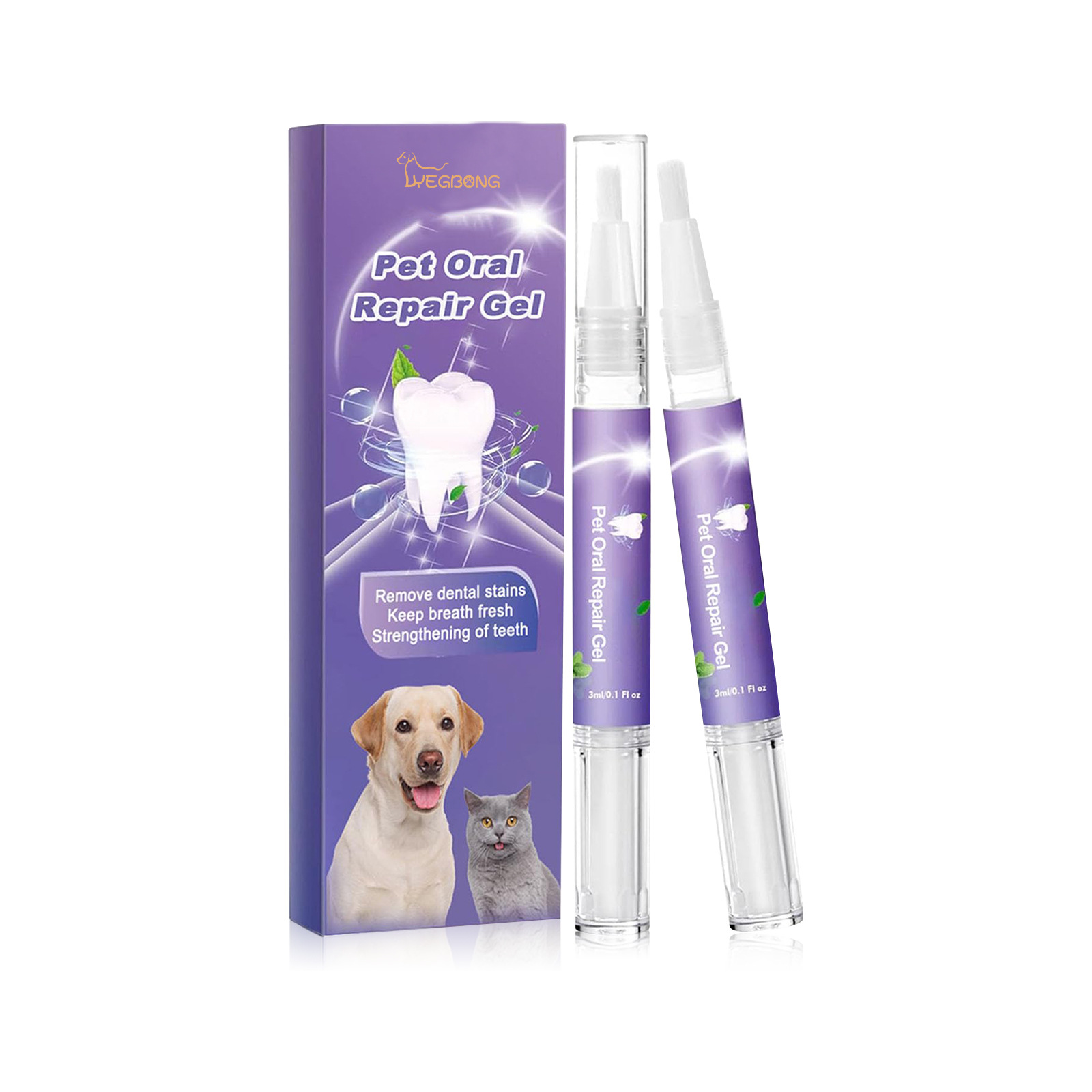ペット口腔修復ジェル子犬歯石除去消臭剤白くする猫犬歯ステイン - Teeth Whitening Price のレビューと価格