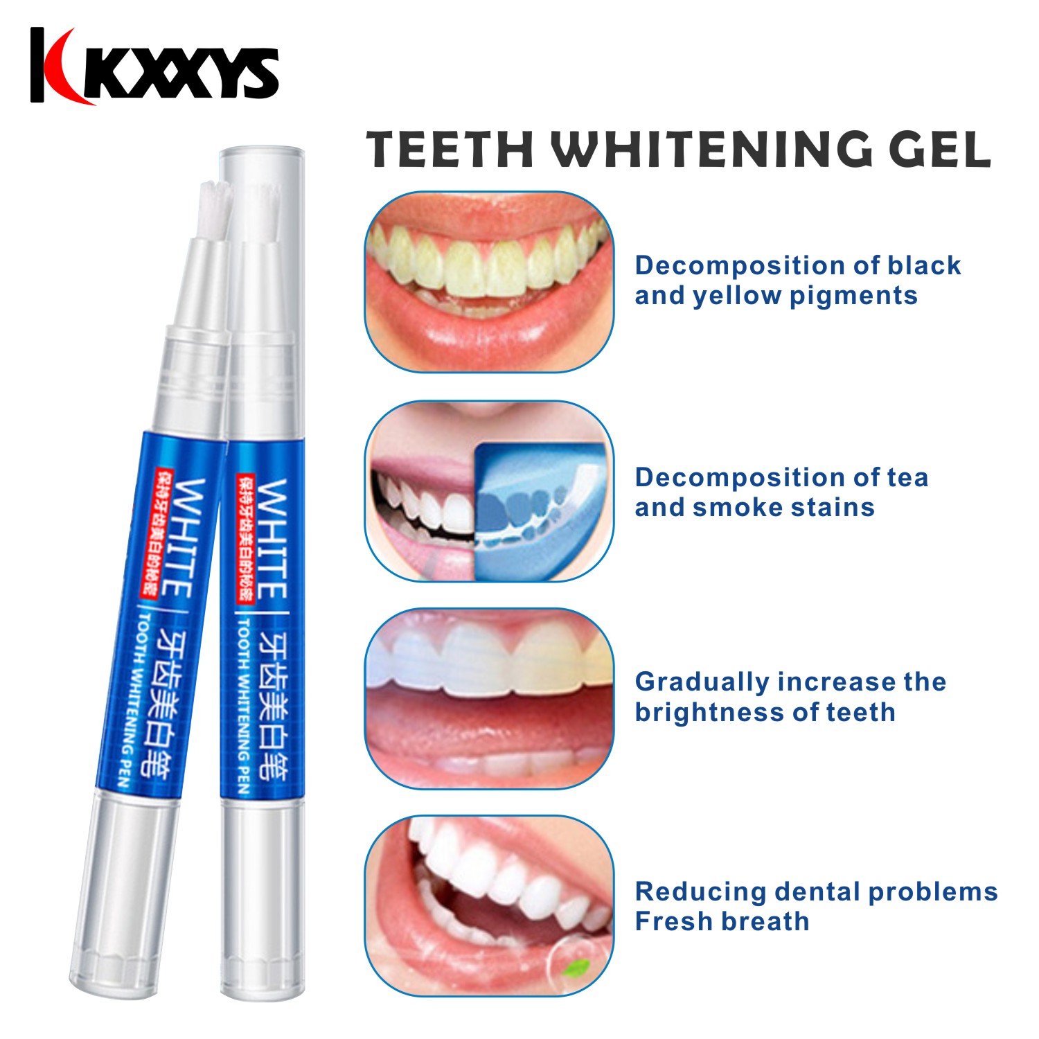 歯のホワイトニングジェルシリンジ,漂白用口腔衛生ツール,ホワ - Teeth Whitening Pens のレビューと価格