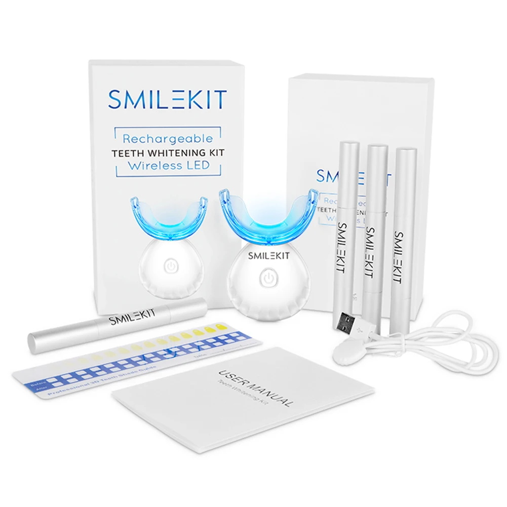 歯科歯ホワイトニングキットミニ 16 LED コールドライト - Teeth Whitening Price のレビューと価格