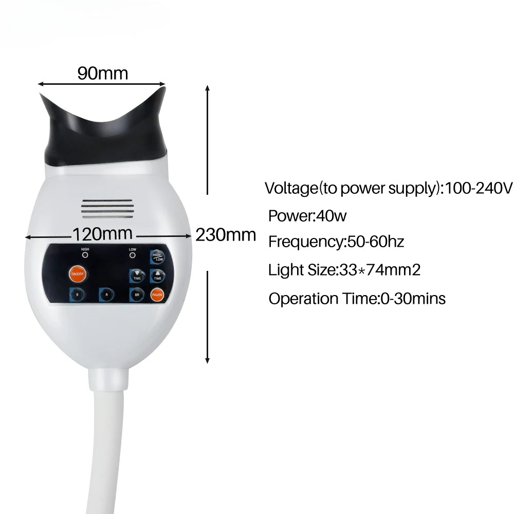 調整可能な3色LED歯のホワイトニング促進器、歯科用コールド - Teeth Whitening/Bleaching のレビューと価格