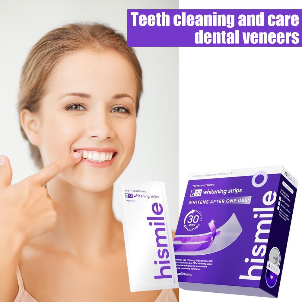 Hismile V34 歯のホワイトニングコンボキット、紫色 - Teeth Whitening Serum のレビューと価格