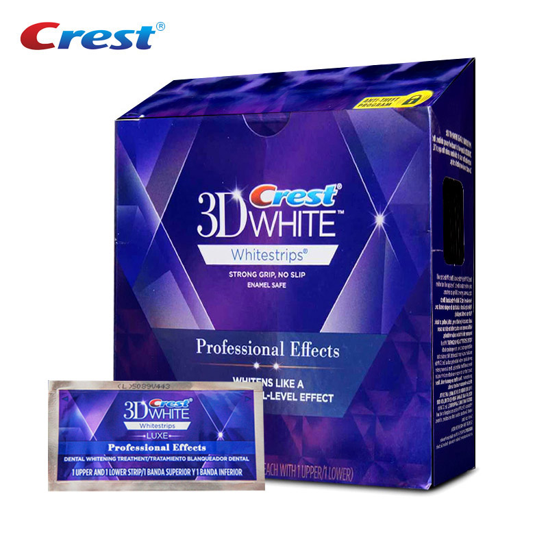 オリジナルクレスト 3D ホワイトストリップ歯ホワイトニング - Teeth Whitening Effects のレビューと価格