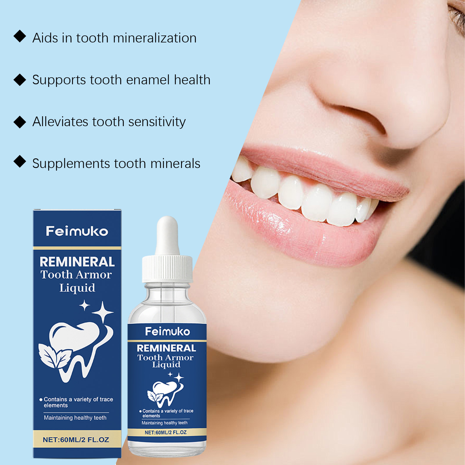 歯のケア液 ハイドロキシアパタイト フレッシュブレス効果 歯 - Teeth Whitening Serum のレビューと価格