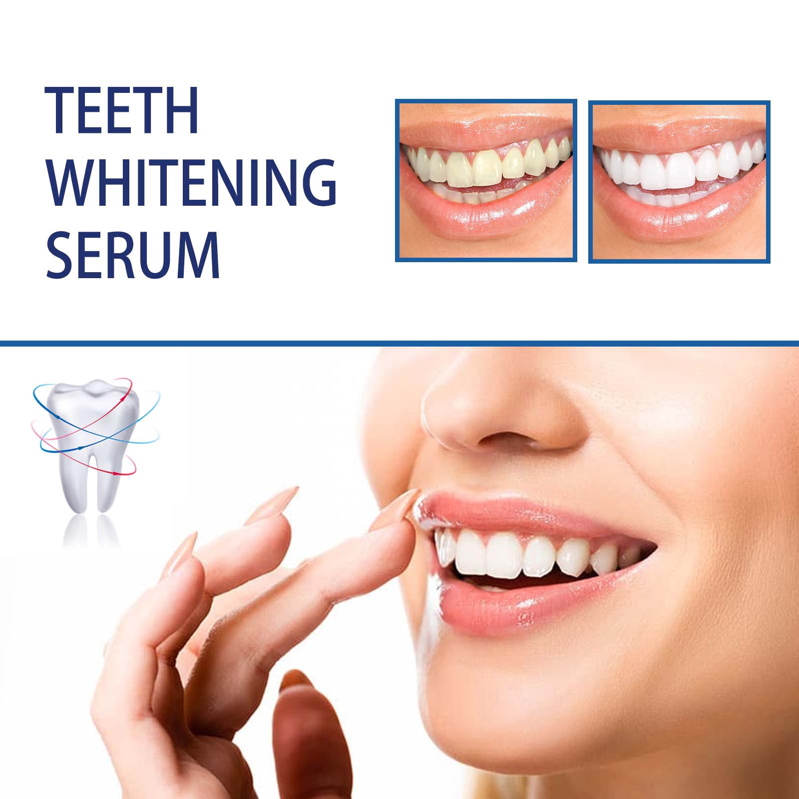 プロフェッショナル歯のホワイトニング美容液、頑固な歯の汚れを - Teeth Whitening Serum のレビューと価格