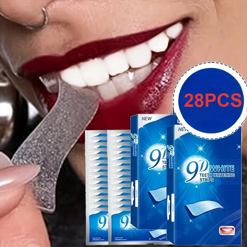 歯のホワイトニングストリップ - 9D歯のホワイトニングキッ - Teeth Whitening Effects のレビューと価格