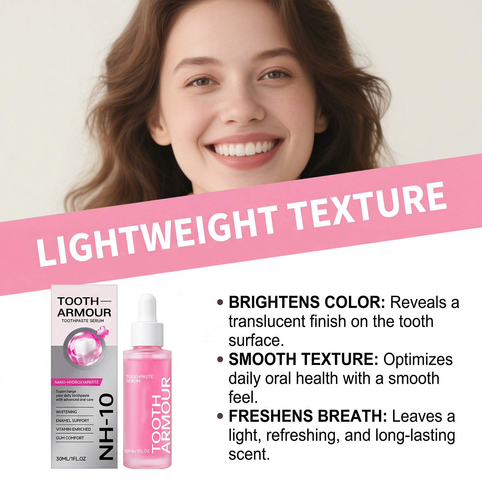 ナノハイドロキシアパタイト歯のホワイトニングセラム 深層汚れ - Teeth Whitening Serum のレビューと価格